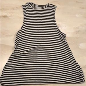 Black and white striped